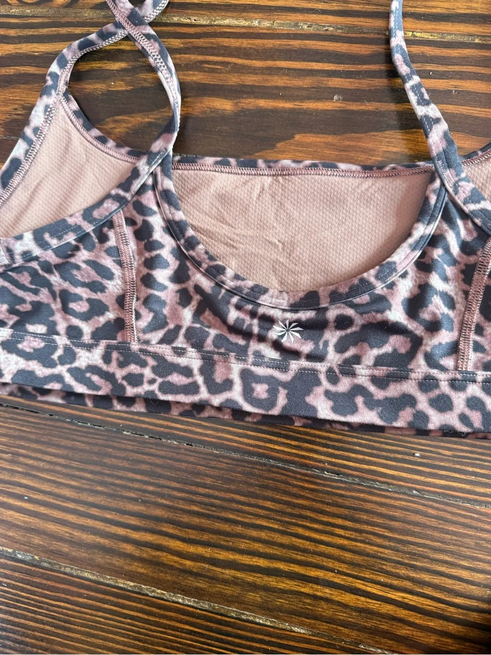 Athleta Leopard Elation Leggings and Bra